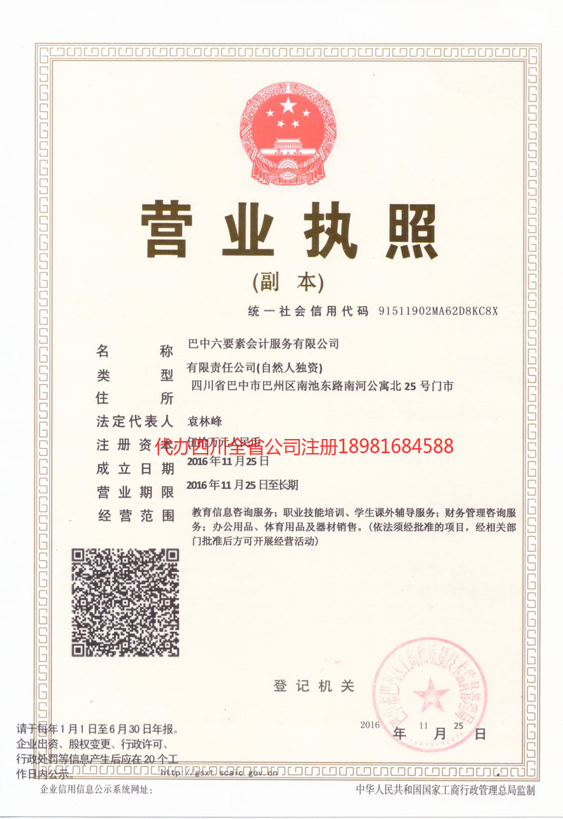 百色百色六要素会计服务有限公司